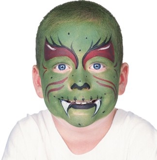 Рисунки на лице для детей на Хэллоуин